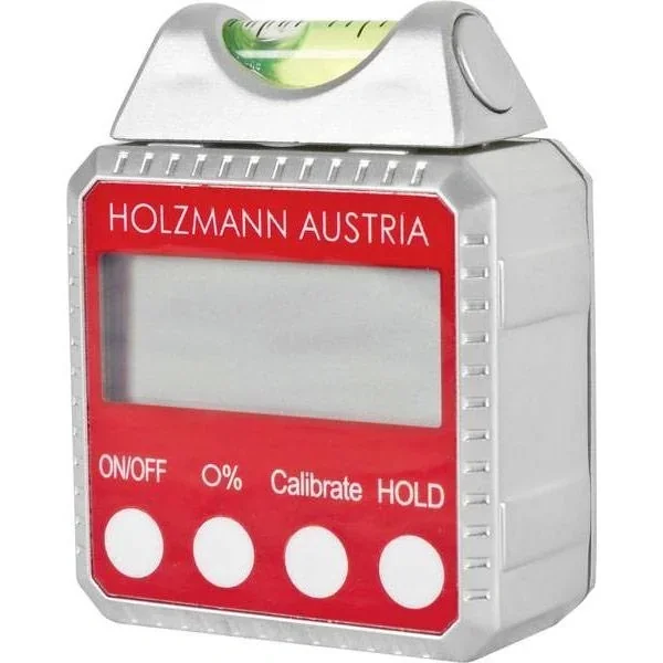 Digital spirit level and angle indicator - gravity arc - 90° - metal housing - magnetic