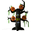 Inflatable tree with pumpkins Height: 2.4m Halloween air figure with LED