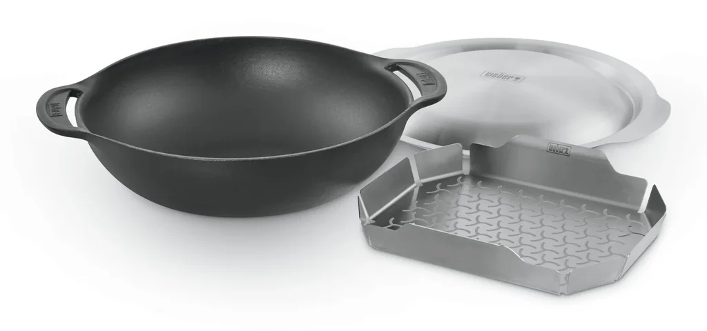 Wok - Gourmet BBQ System including lid and steamer insert