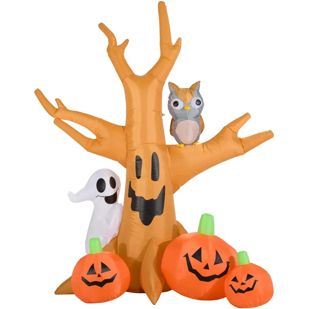 Halloween haunted tree with natural lighting