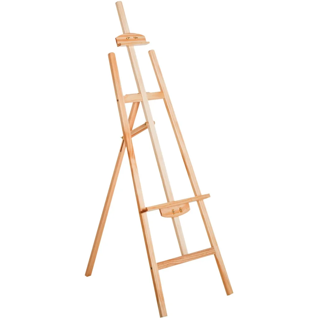 Easel Stretcher Frame Studio Easel 90° Adjustable Beech Natural