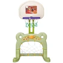 2 in 1 Football Basketball Basketball Hoop Children Toy Ball Green L61 x W53 x H99 cm