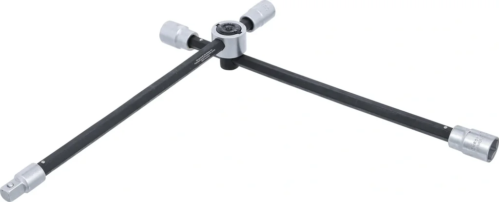 Wheel cross wrench with joint
