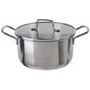 Cooking pot with glass lid - 22 cm diameter