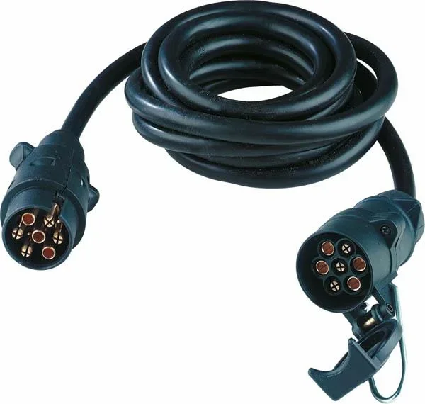Extension cable 3 m long, 7-pin plug/7-pin coupling socket