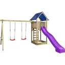 Jonas play equipment with slide purple