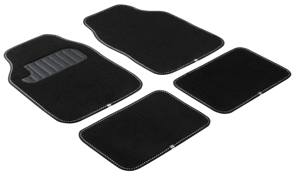 Car mat The Color black / white
