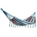 Hammock blue 210x150cm with fringes