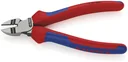 Stripping side cutters with multi-component grips, black atramentized, 160 mm