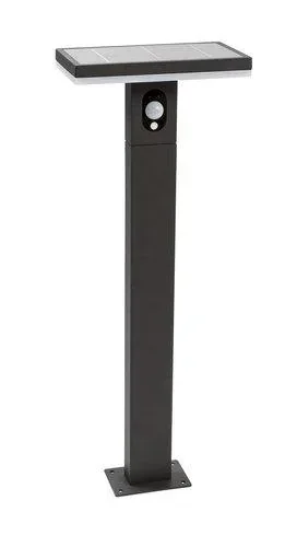 Solar LED base ARIANE with sensor, black, 3.3 watts, 210 lm, warm white