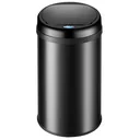 Automatic stainless steel trash can / waste bin with sensor - 56 L - Black