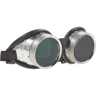 Welding goggles with metal frame