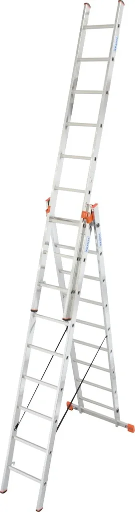 "TRIBILO" RUNG MULTI-PURPOSE LADDER, THREE-PART 3x9 RUNGS