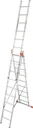 "TRIBILO" RUNG MULTI-PURPOSE LADDER, THREE-PART 3x9 RUNGS