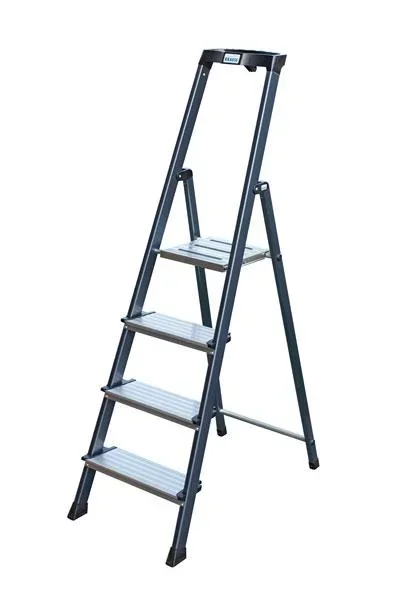 Anodized aluminum comfort stepladder with 6 steps