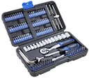 Socket wrench and bit set 132 pieces