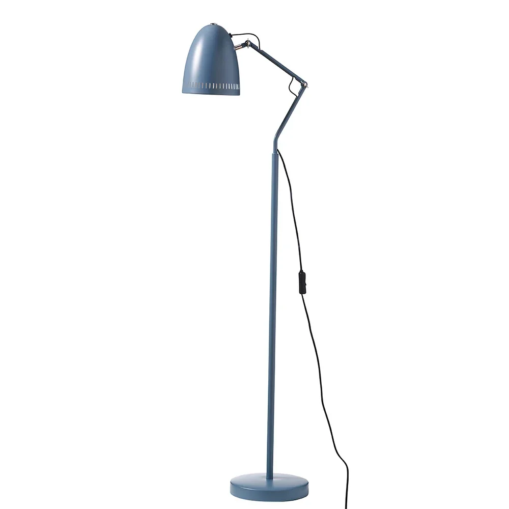 Superliving vloerlamp metaal "Dynamo" mat rookblauw