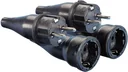 Rubber plug coupling set black