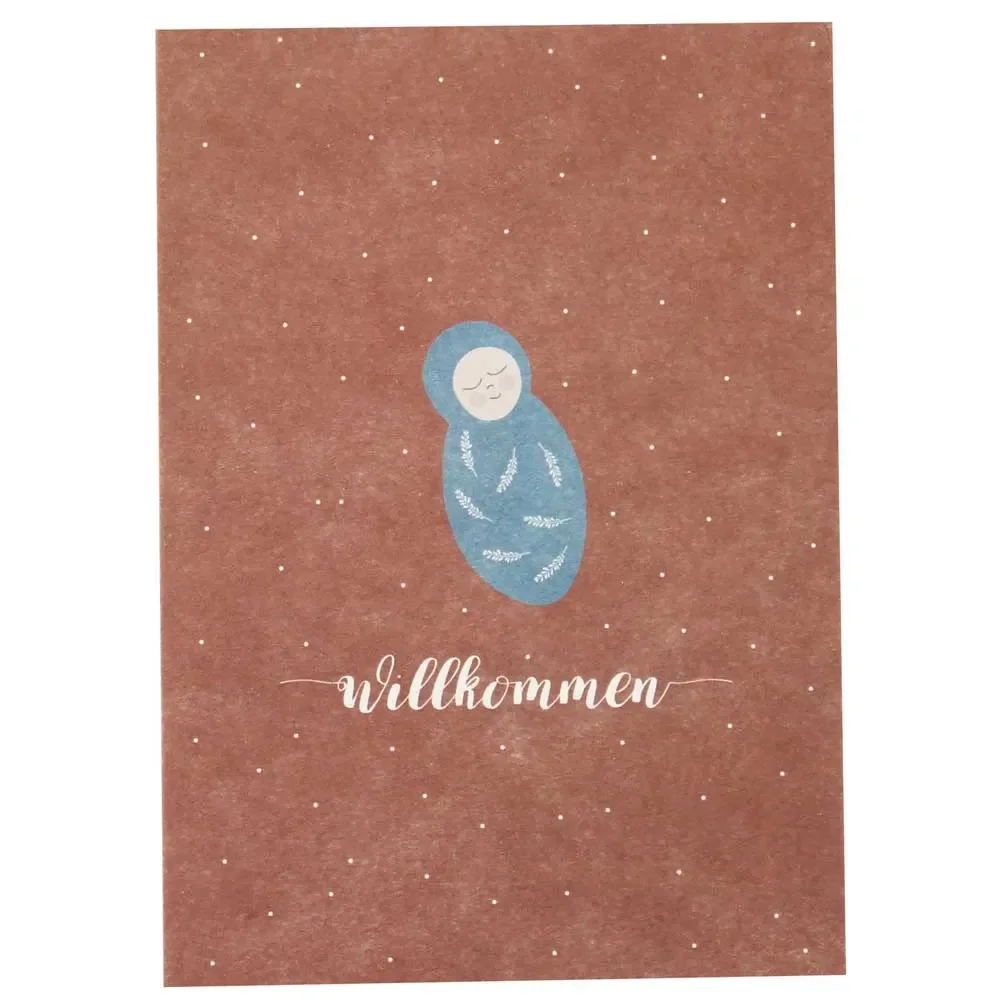 Ava & Yves ansichtkaart welkom