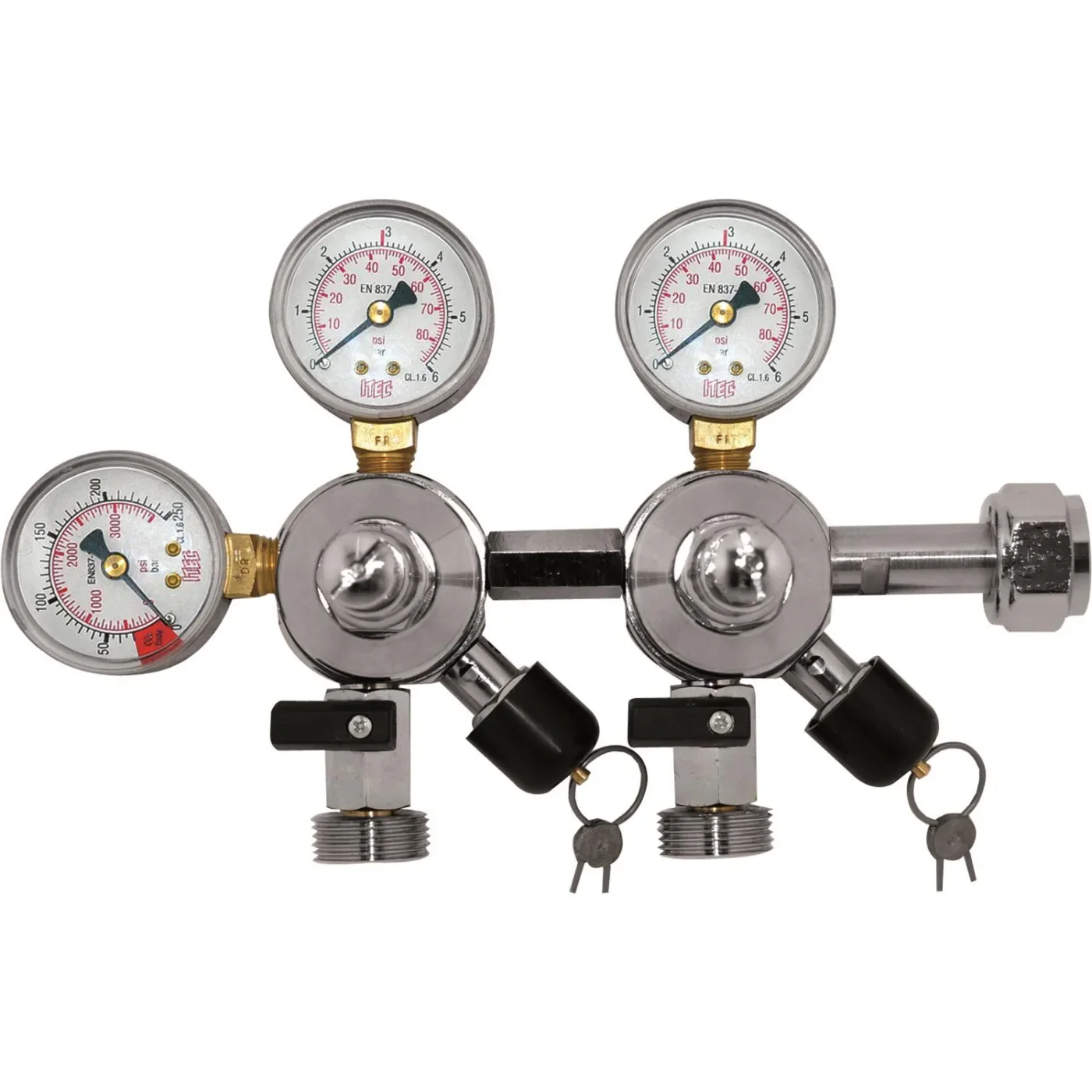 Reduceerventiel, drukregelaar CO2 voor Biertap, 3 bar