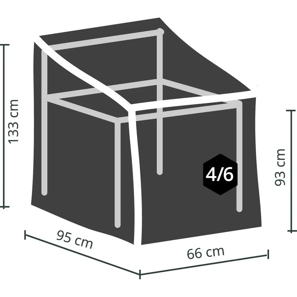 protective cover for stackable chair - 95 cm