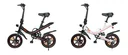 Unisex Mini E-Folding Bike, 14 inches, black, Didi City, automatic