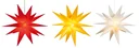 LED plastic star, white, ø 100 cm