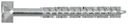 HOX professional wood screws HX countersunk head galvanized 4.5x50mm HX20 250 pieces