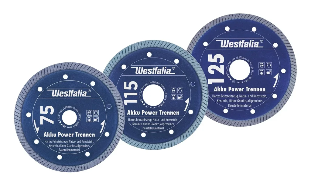 Diamond cutting disc battery power cutting, diameter 125
