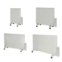 Oil panel heater, white, 800 W