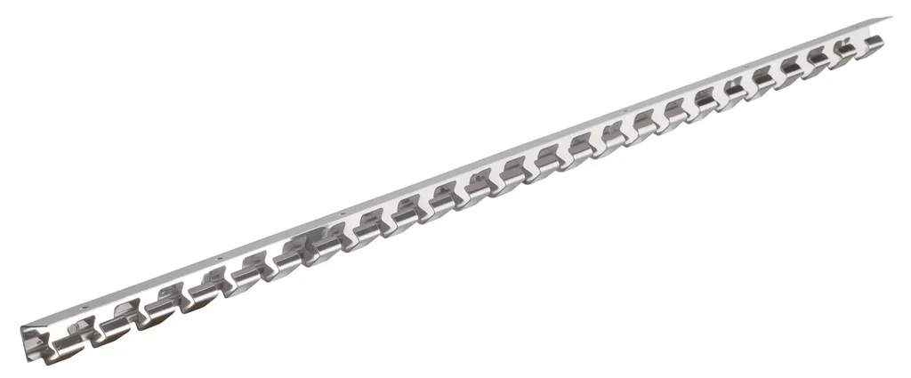 Hook rail 150cm stainless steel for PVC curtain