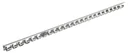 Hook rail 150cm stainless steel for PVC curtain