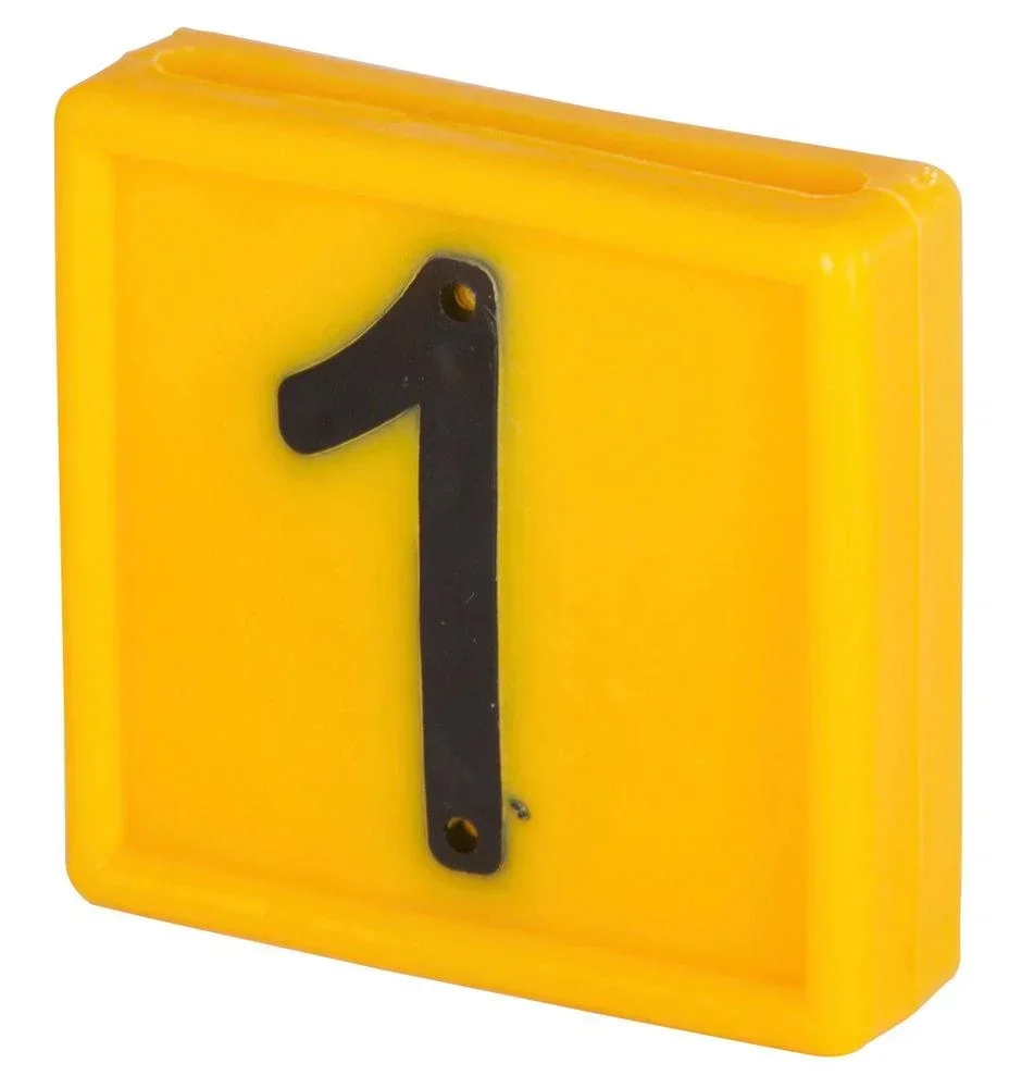 Number block 6 or 9 for marking tapes