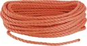Polypropylene multi-purpose rope 8 mm x 20 m, color orange