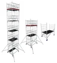MONTO ProTec XXL aluminum mobile scaffolding, wide structure, working height approx. 6.30 m