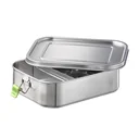 High-quality, durable stainless steel lunch box/lunch box 1.4L including divider / leak-proof food storage container / Bento Box
