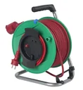 Equipment cable drum 50 m rubber cable red, 285 mm diameter