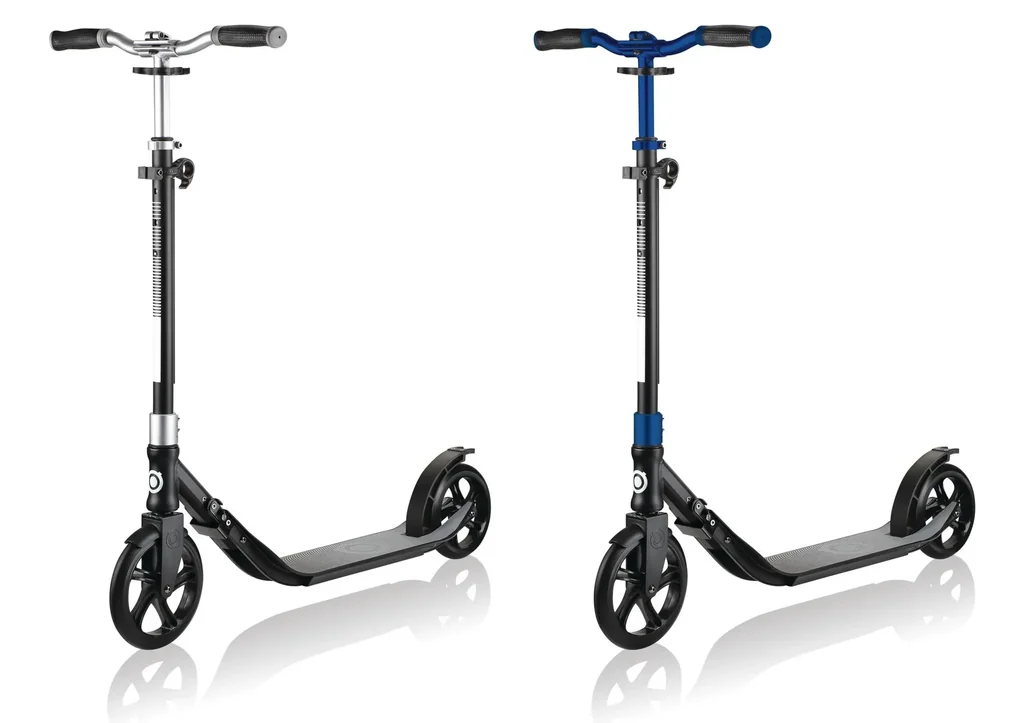 ONE NL 205-180 DUO scooter, 205/180 mm, ABEC 7, height adjustable, folding mechanism, dark blue