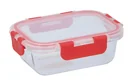 Glass food storage container, 390 ml, 15.6 x 12 x 5.6 cm