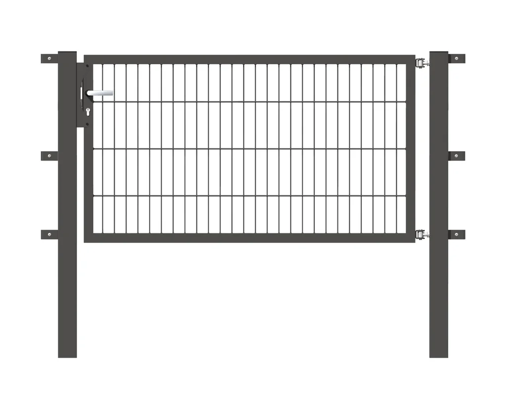Single gate Flexo with accessories, anthracite/ width 150 cm, height 100 cm