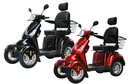 Electric mobility scooter 525 Red, 4 wheels, senior mobility scooter