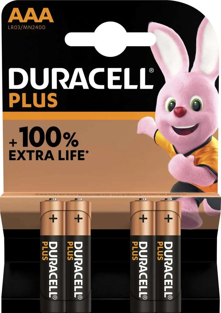 Plus Alkaline Batteries Micro (AAA)-4 pieces