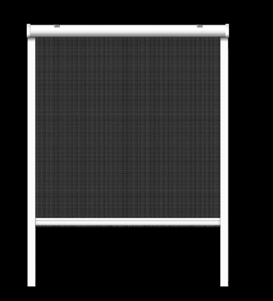 Insect screen roller blind for windows, white, 160 x 160 cm