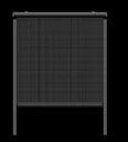 Insect screen roller blind for windows, anthracite, 130 x 160 cm