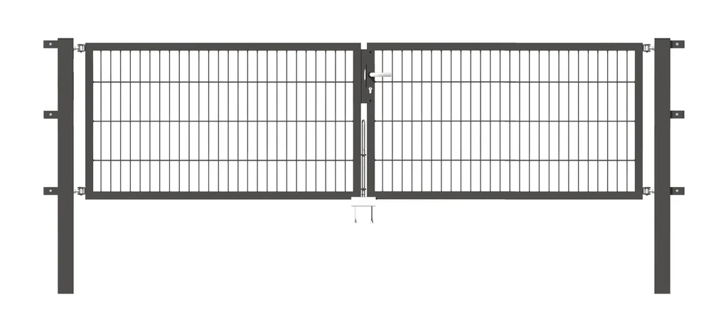 Double gate set Flexo including posts 3 x 1.2 m anthracite