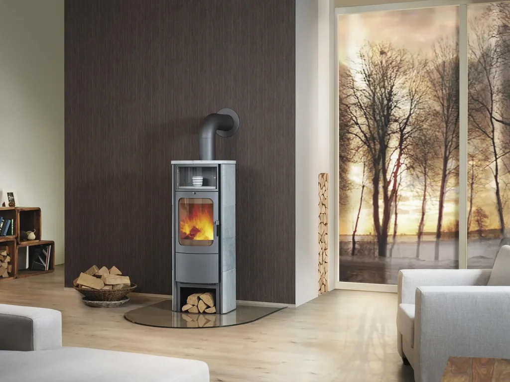 Fireplace Opera-B Grande (7 kW) cream, continuous burning, automatic