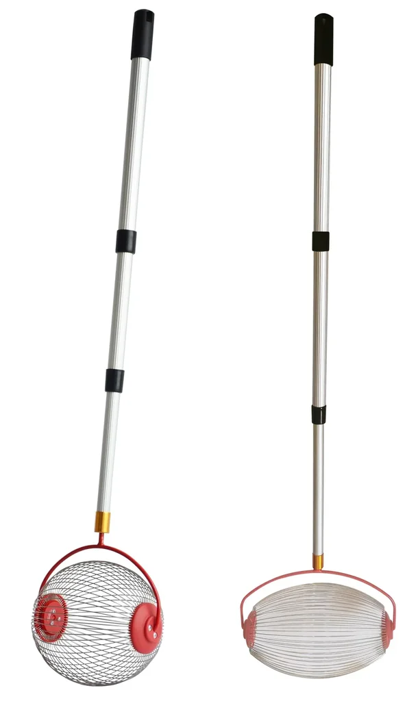 Roll collector with telescopic handle, small