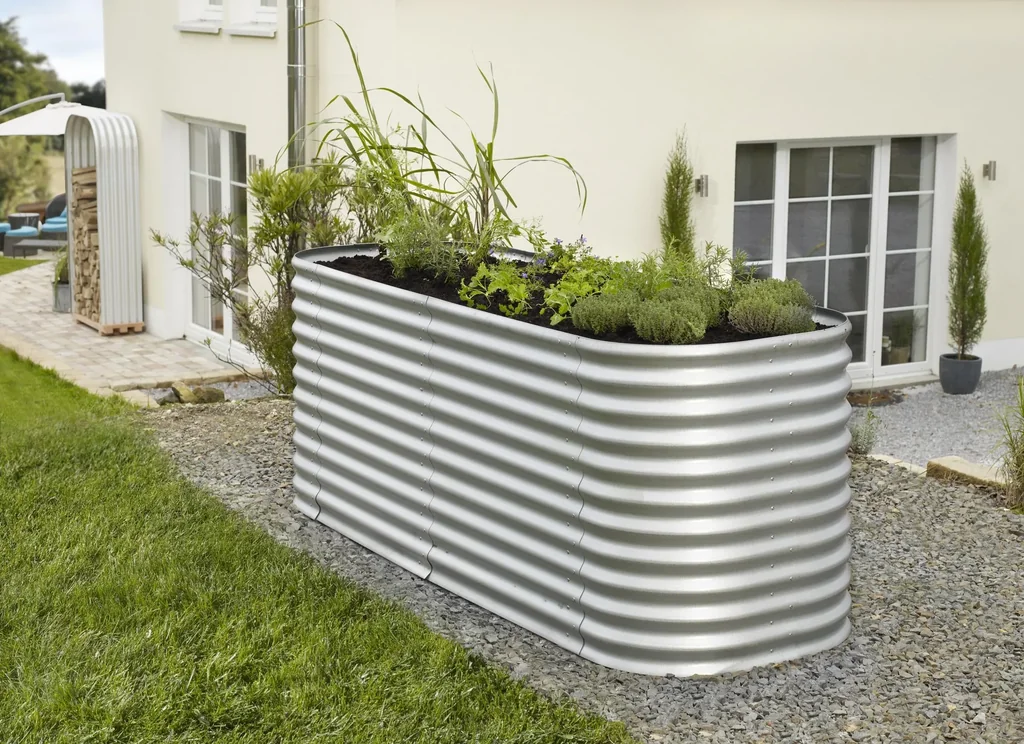 Raised bed extension Stretched 858, color ruby