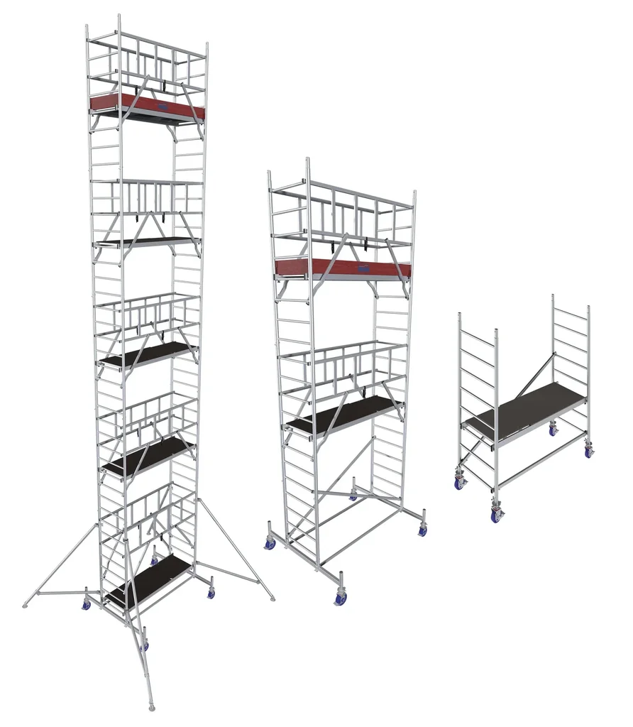 MONTO ProTec aluminum mobile scaffold, working height approx. 2.90 m