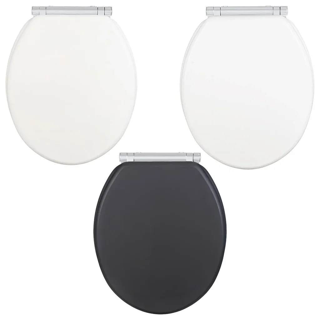Toilet seat "Morra", matt white, universal shape